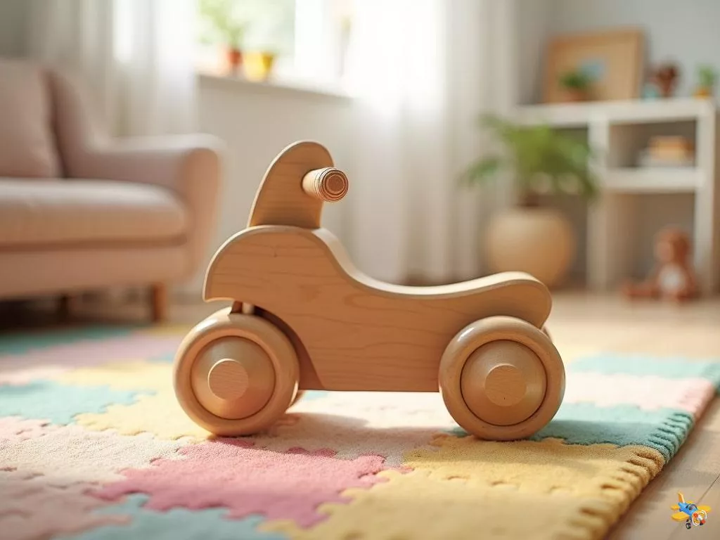 Jouets à pousser en bois : accompagner l’éveil moteur en douceur