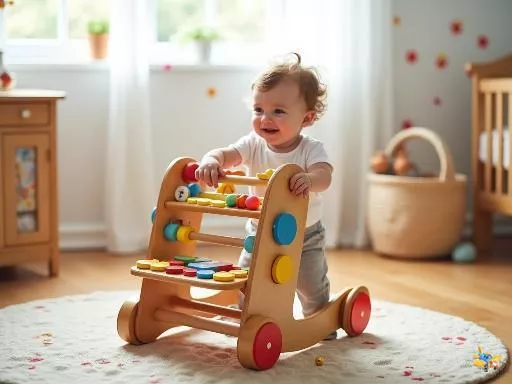 Trotteurs multi-activités en bois : apprendre et explorer